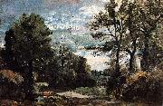 John Constable A Lane near Flatford oil painting on canvas